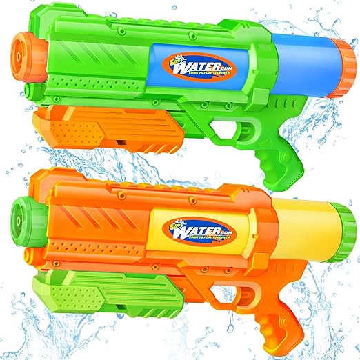 Gun for Kids Adults: 2 Pack Super Water Gun Soaker 1200cc Squirt