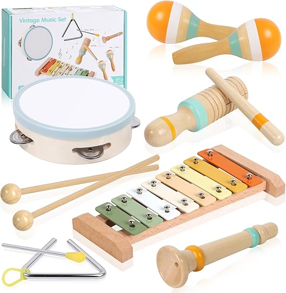 Montessori Toys for Babies 6-12 Months, 4 in 1 Soft Baby Teething Toys