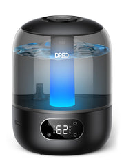Humidifiers for Bedroom, 3L Top Fill 30H & 26dB Quiet Runtime for Large Room