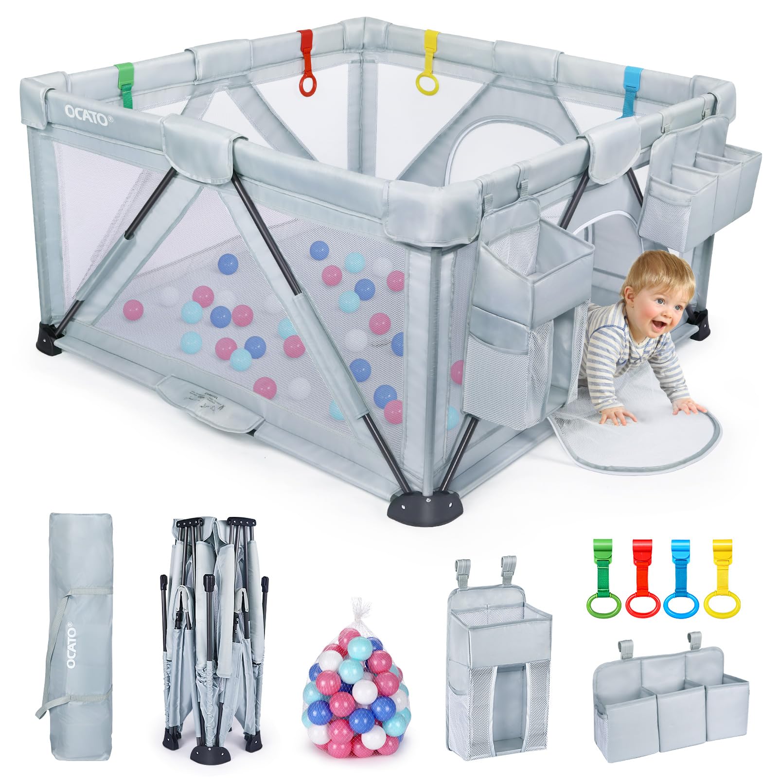 Baby Playpen: Foldable Playpen for Babies and Toddlers Large Play Pen Portable