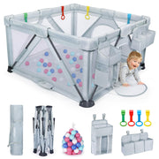 Baby Playpen: Foldable Playpen for Babies and Toddlers Large Play Pen Portable