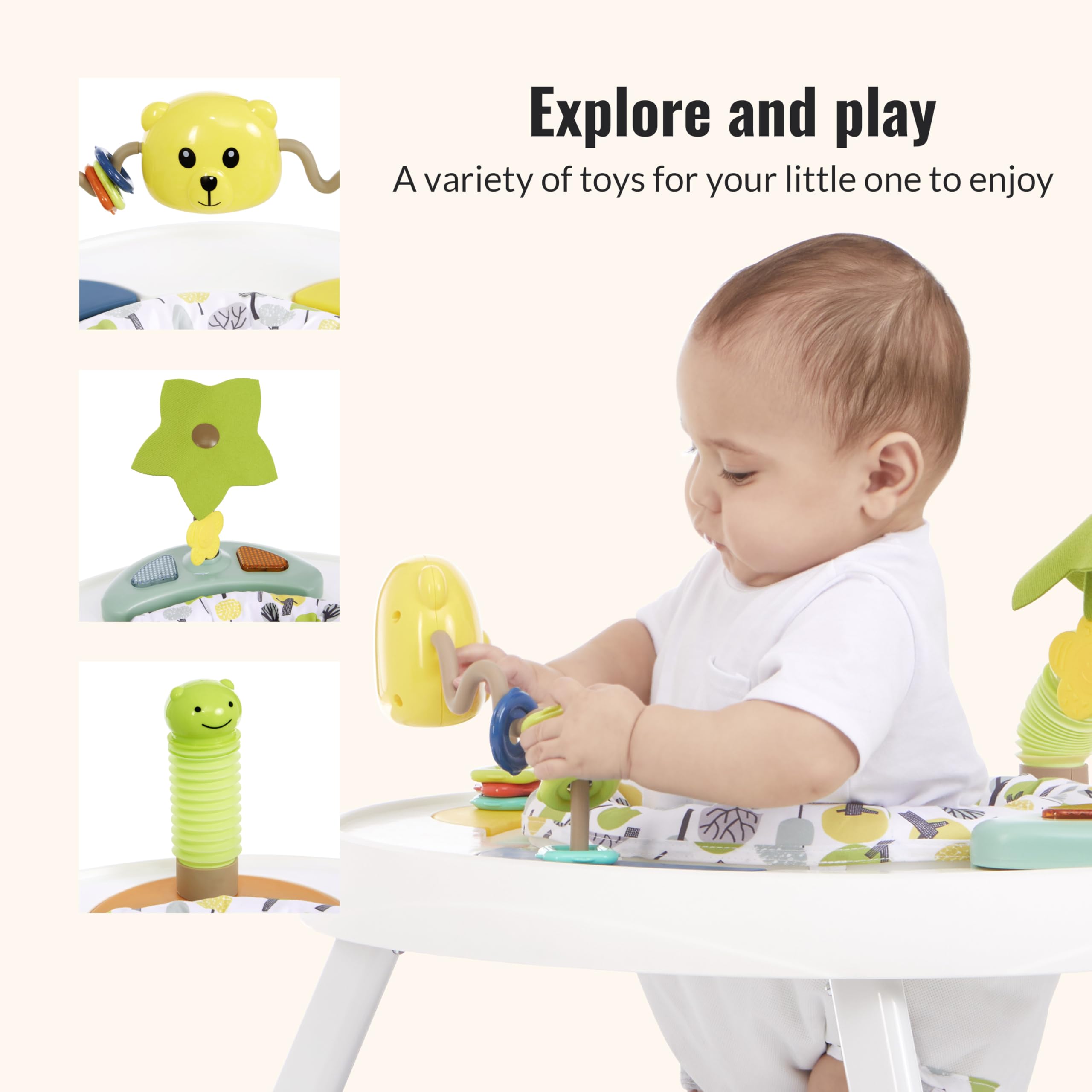 2-in-1 Baby Activity Center with Music and Toys