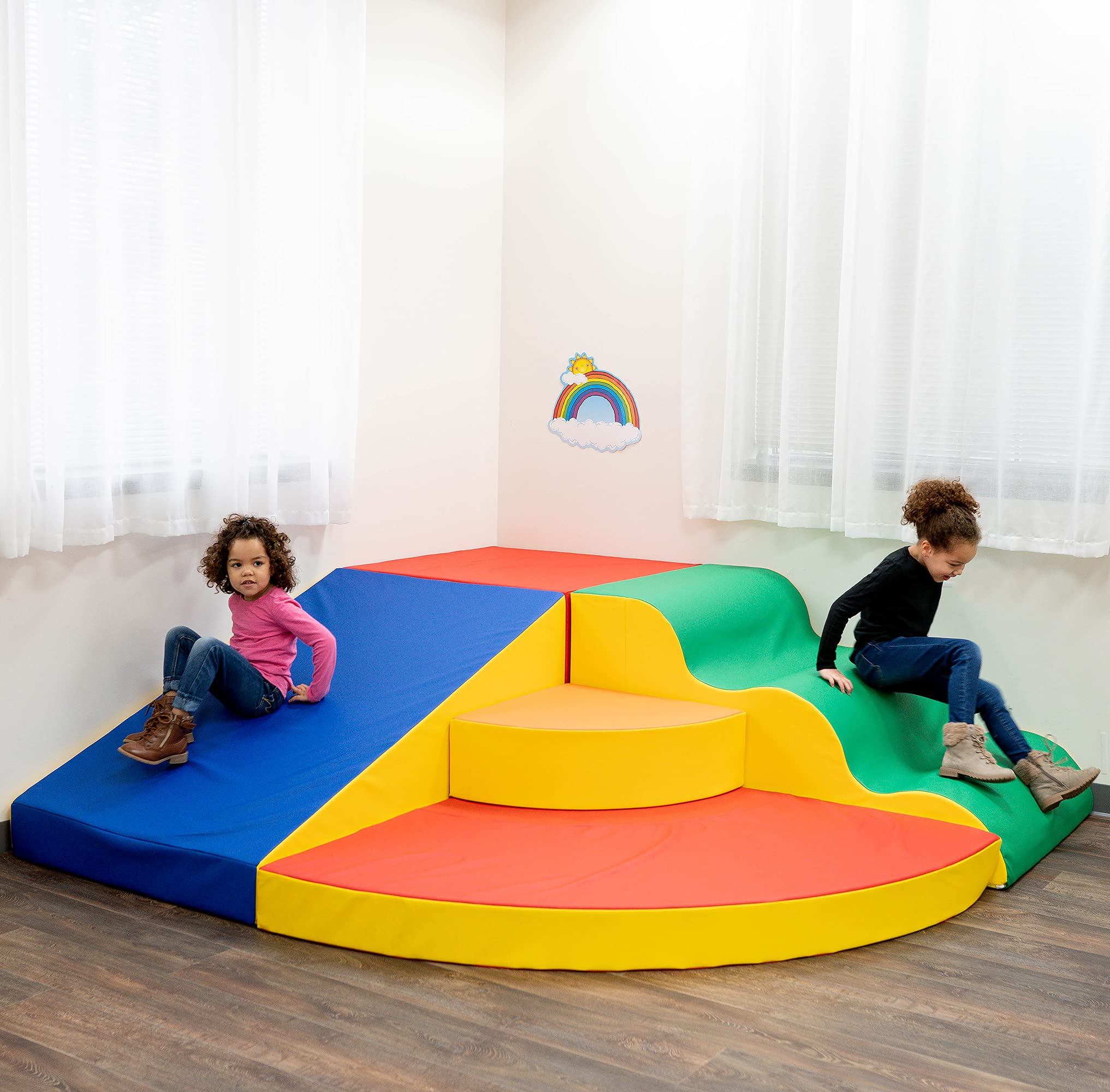 School Age Corner Colossus, Kids Climbing/Jumping/Sliding