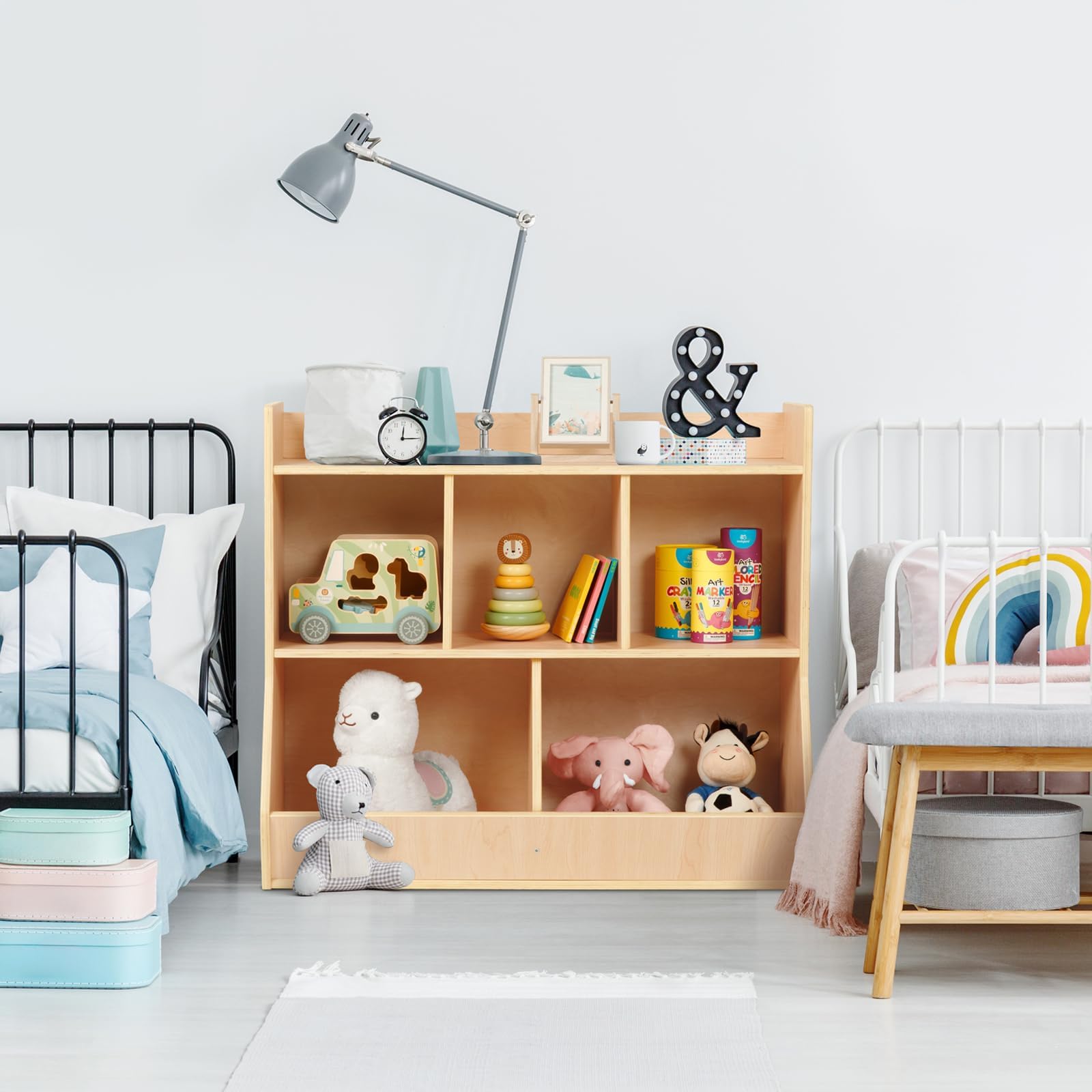 3-Tier Montessori Kids Bookshelf and Toy Storage
