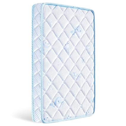 Premium Dual Sided Crib & Toddler Mattress,100% Knitted Fabric, Premium