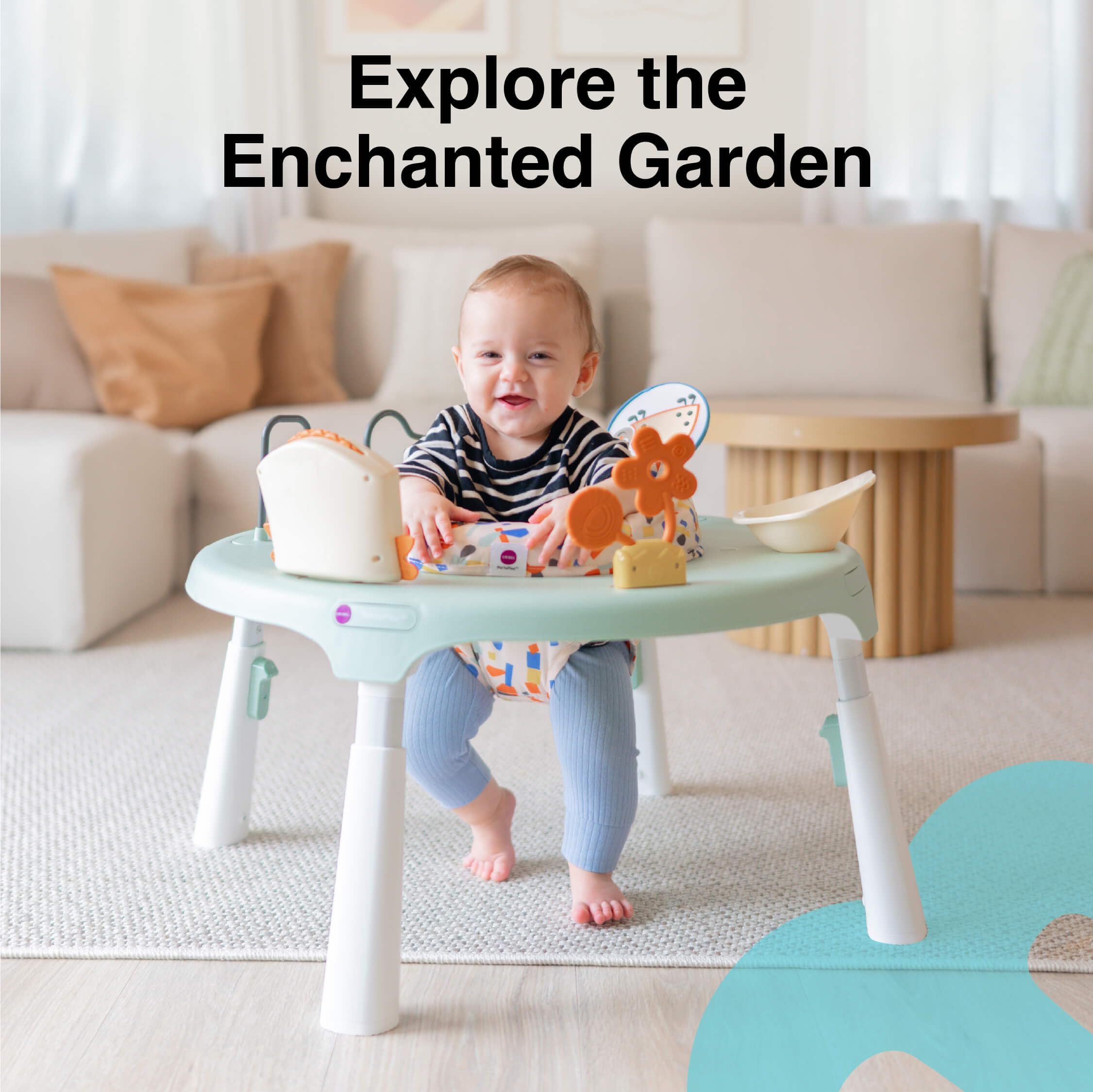 3-in-1 Convertible Baby Activity Center & Play Table