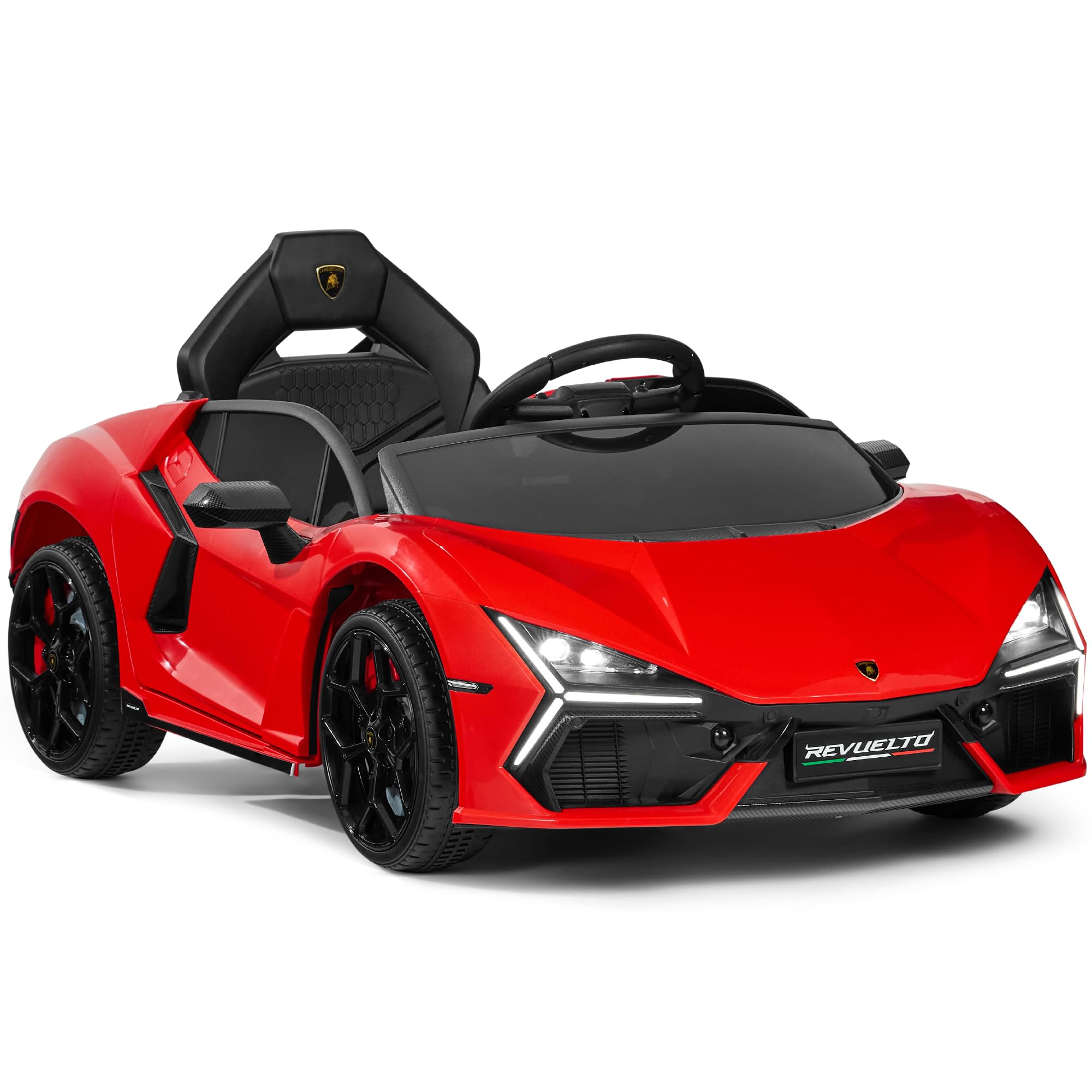 Licensed Lamborghini Revuelto Kids 12V Electric Ride On Car Toy w/ 66lb Weight Capacity