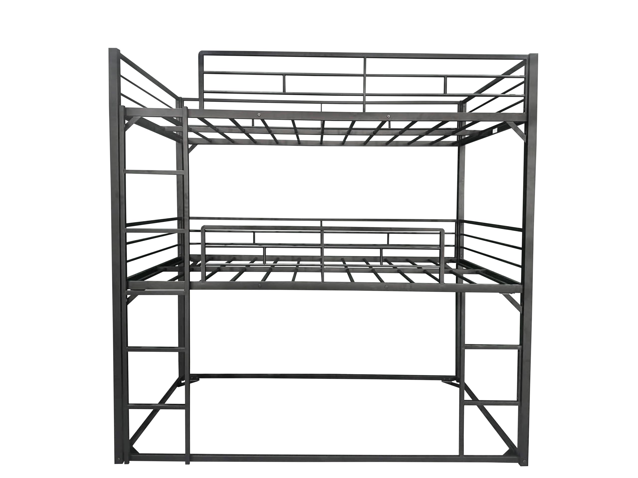 Triple Bunk Bed with Ladder for Kids and Adults
