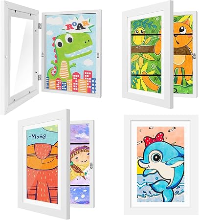 [Extra Large]Kids Art Frames 10x12.5 Inch 4 Pack Kids Artwork