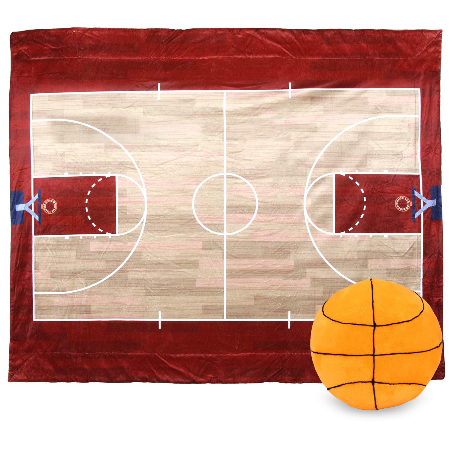 Sports Field Game Microplush Reversible Sherpa Interactive