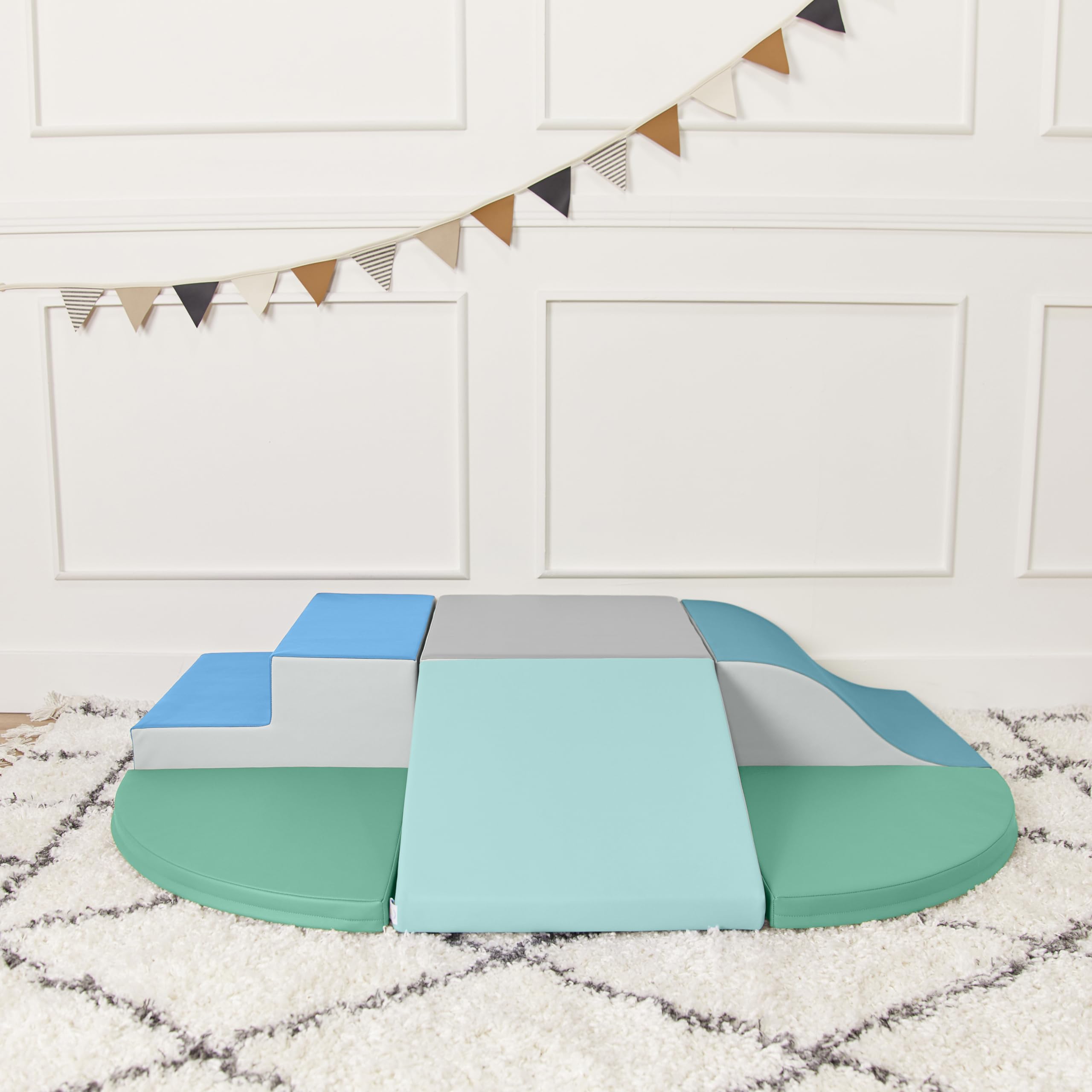 SoftZone Little Me Wall Climb and Slide, Beginner Playset, Contemporary