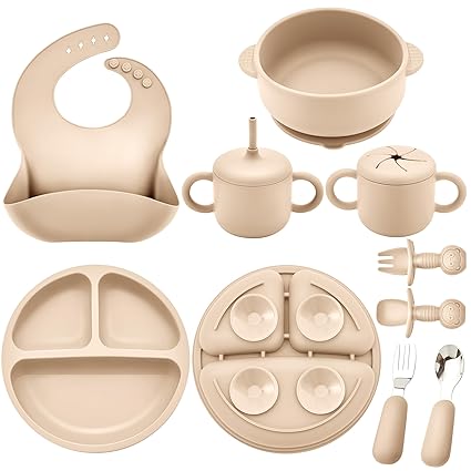 Silicone Baby Feeding Set, Baby Led Weaning Supplies