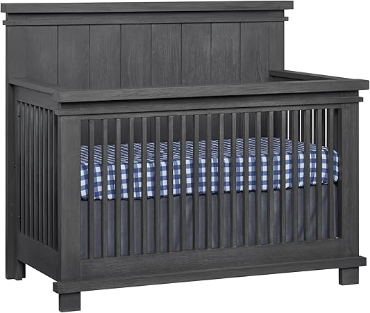4-in-1 Convertible Crib with Shiplap Detail
