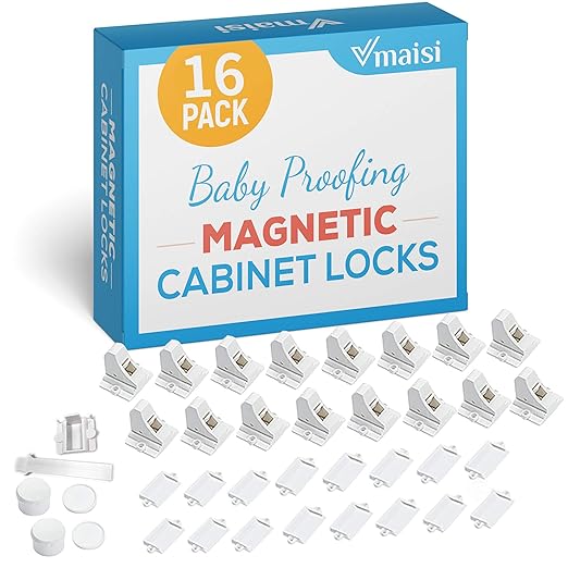 Child Safety Magnetic Cabinet Locks - Vmaisi Children Proof Cupboard