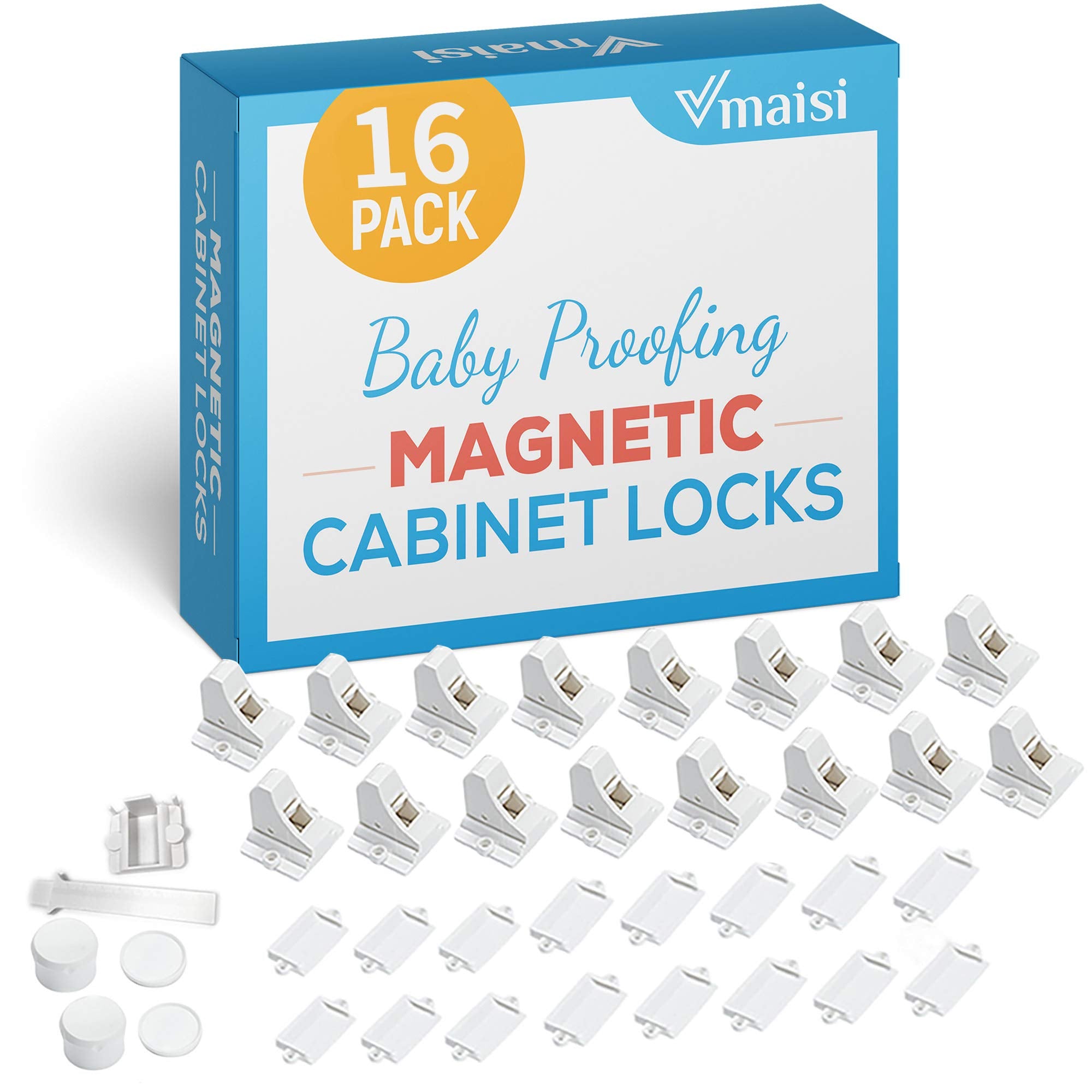 Child Safety Magnetic Cabinet Locks - Vmaisi Children Proof Cupboard