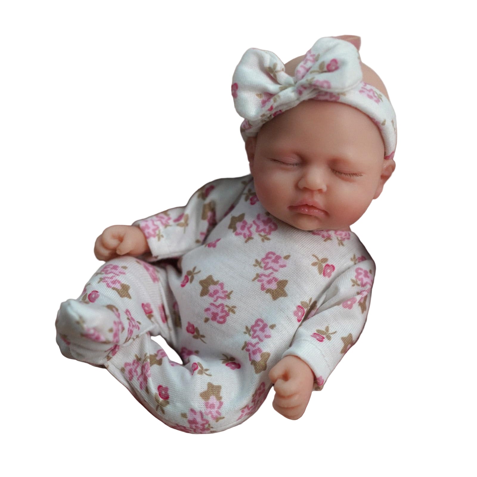 7 Inch Reborn Baby Doll ， Silicone Doll Girl Betty, Mini Realistic Newborn Baby Dolls