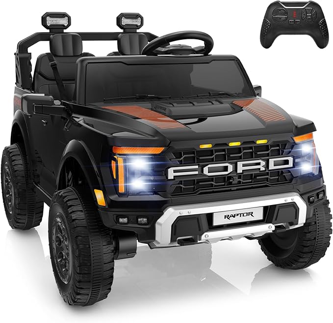 24V Ride On Toys for Big Kids, Ford F-150 Raptor 2 Seater Ride on Car w/Remote