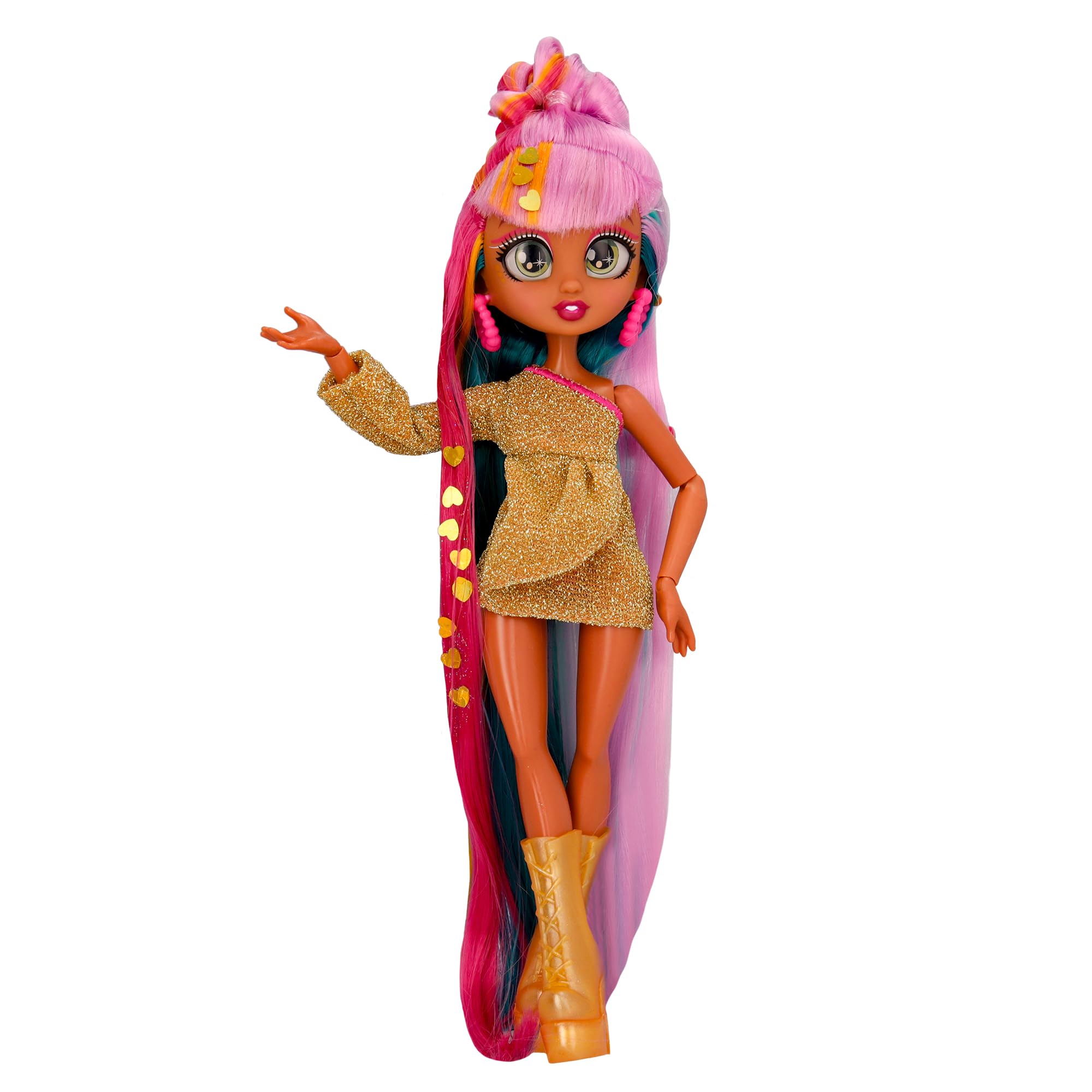 VIP Girls Hair Makeover Quinn Fashion Doll with 11" Colorful Long Styling Hair