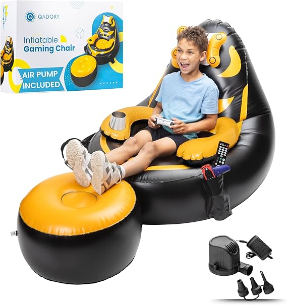 Inflatable Gaming Chair for Kids – Supports Up to 300 lbs