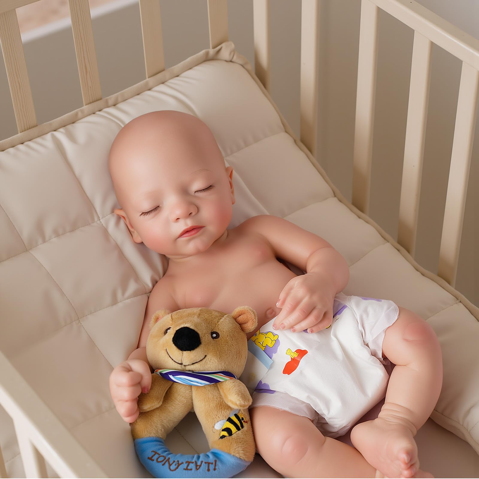 Lifelike Reborn Baby Dolls Aurora 16 Inch (Weight 4 lb) Full Platinum Silicone Reborn Baby