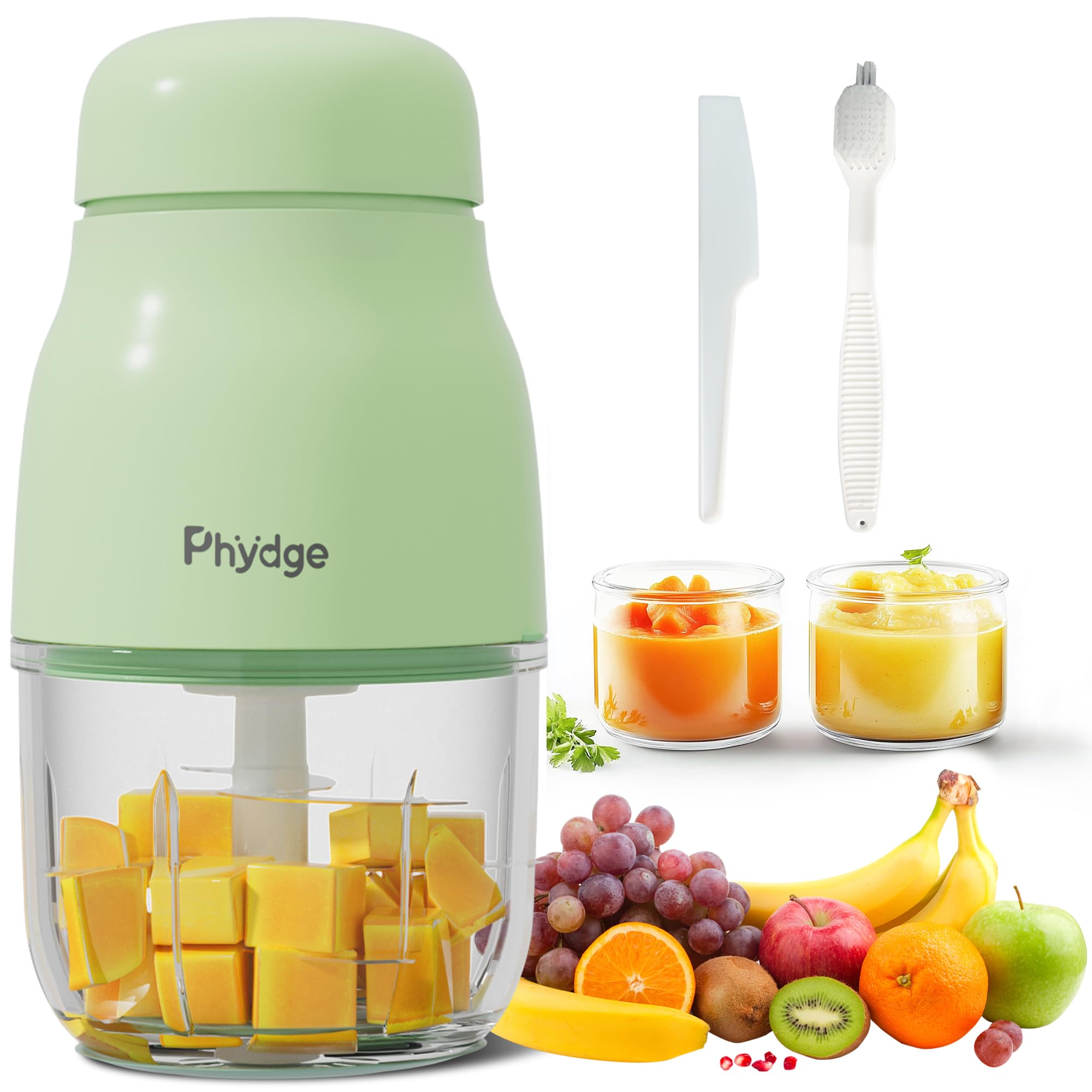Food Maker, Green Baby Food Blender, 10oz Baby Food Puree Maker