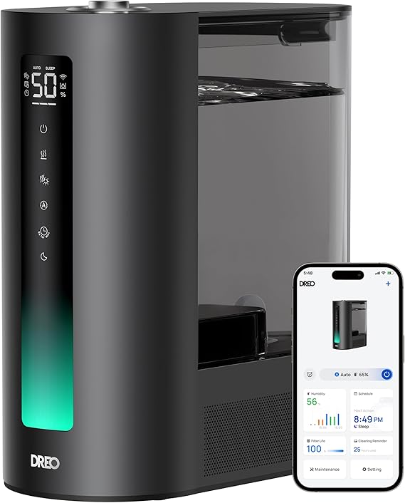 6L Humidifiers for Bedroom, Smart Warm & Cool Mist for Large Room