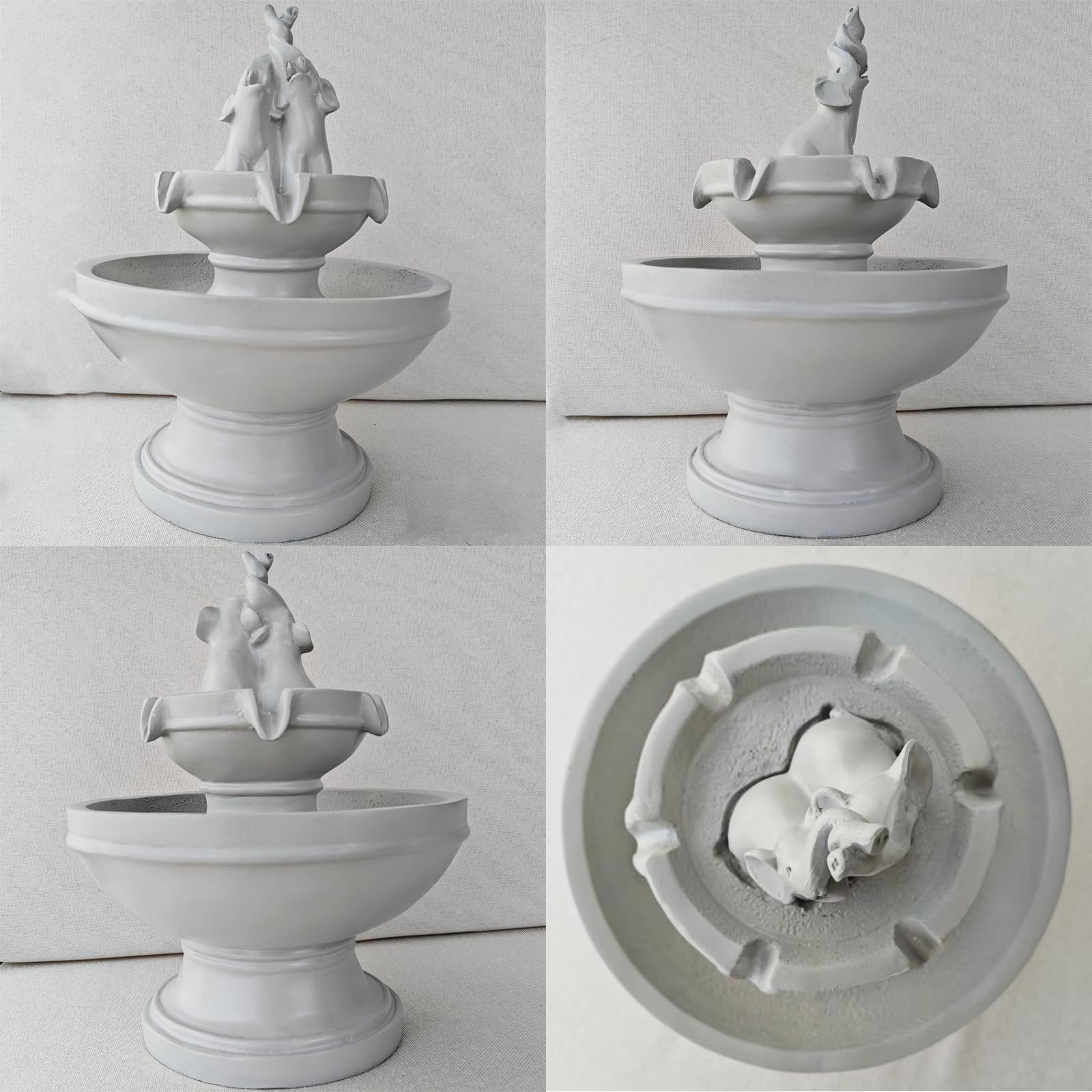 Indoor Elephant Waterfall Fountain with LED Lights
