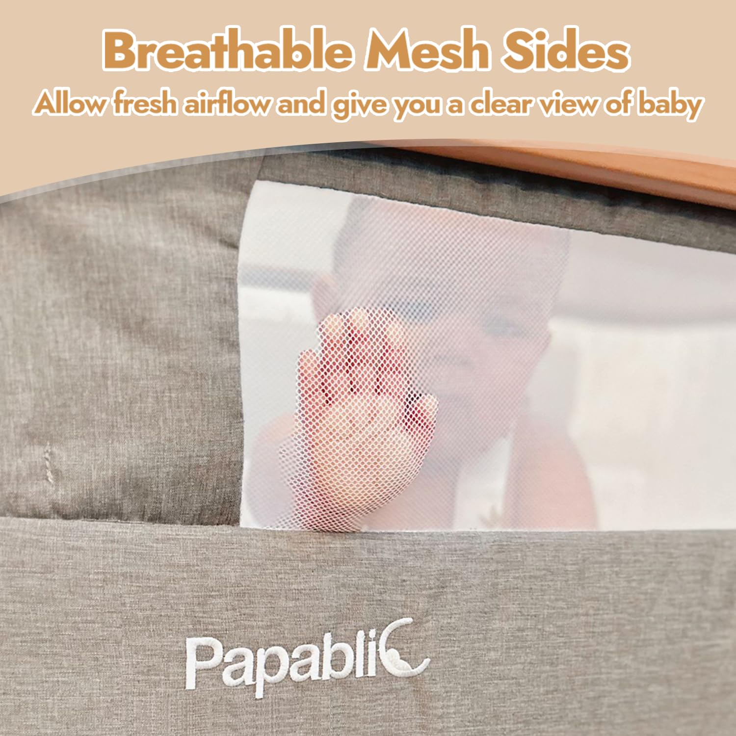 4-in-1 Convertible Baby Bassinet with Adjustable Height