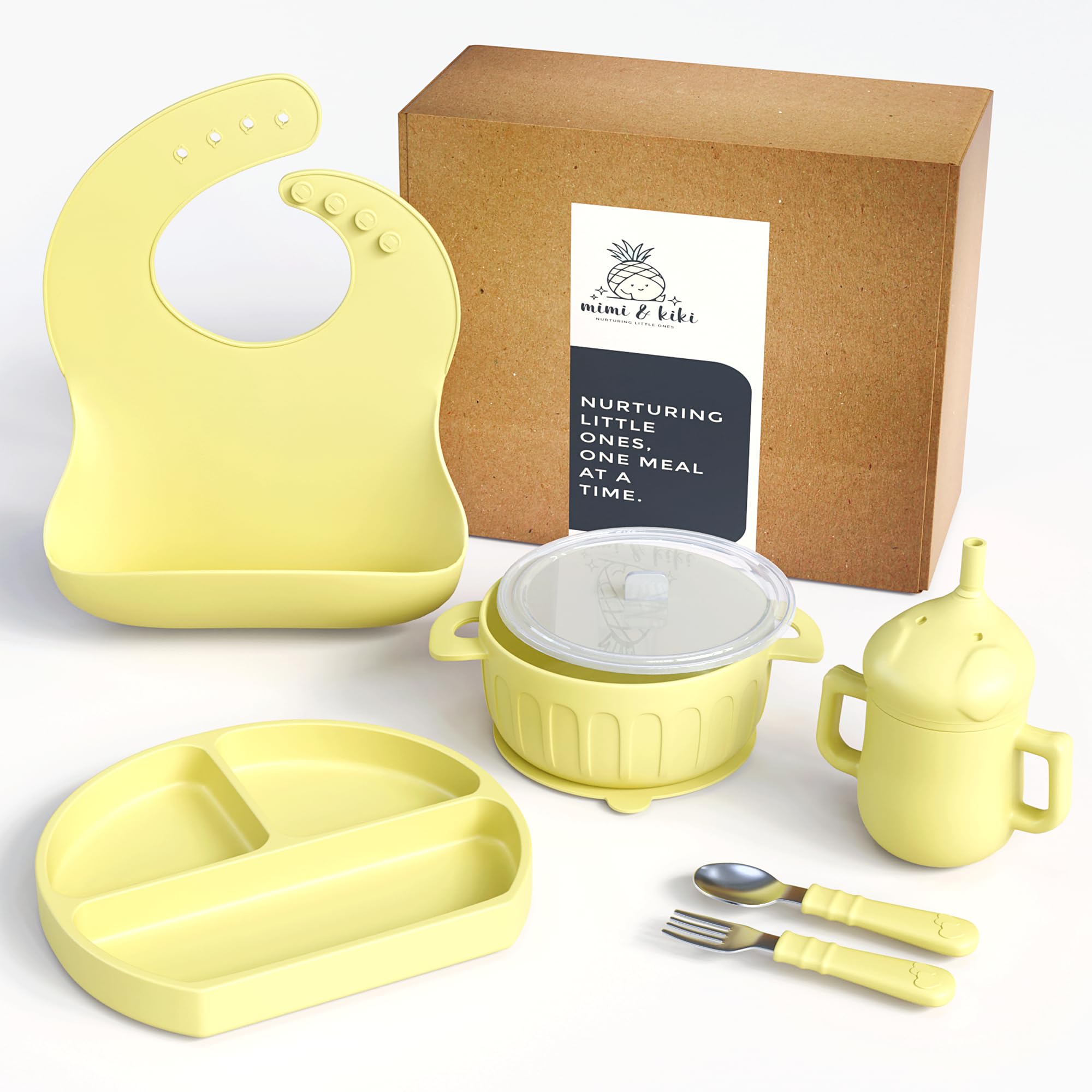 Silicone Baby Feeding Set, Baby Plates and Bowls Set