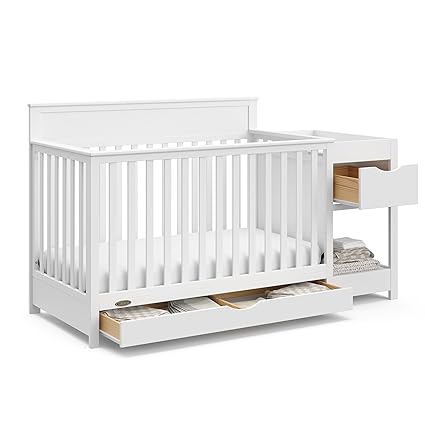 Shiloh 5-in-1 Convertible Crib & Changer with Drawer (Driftwood)
