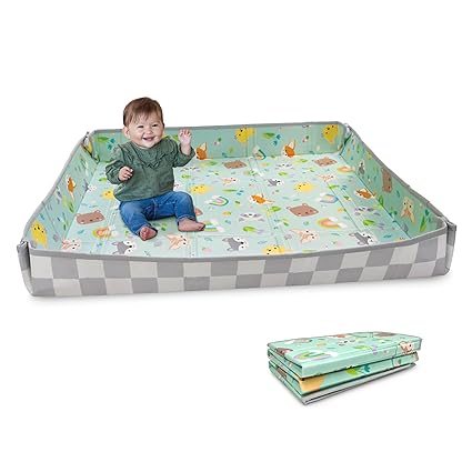 Foldable Soft Foam Play Mat, Baby Play Mat for Tummy Time & Floor Play
