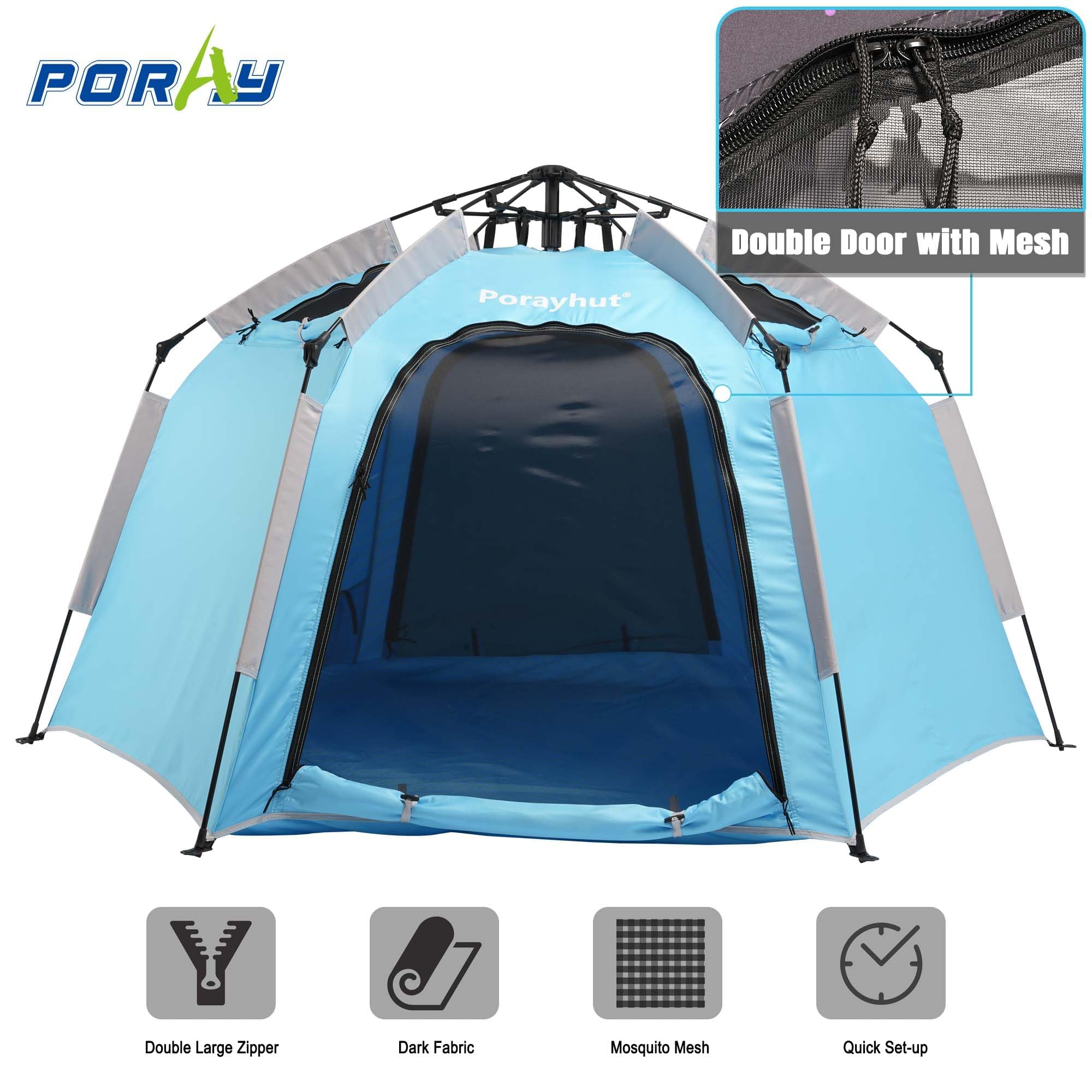 Hexagon Kids Play Tent with LED Lights
