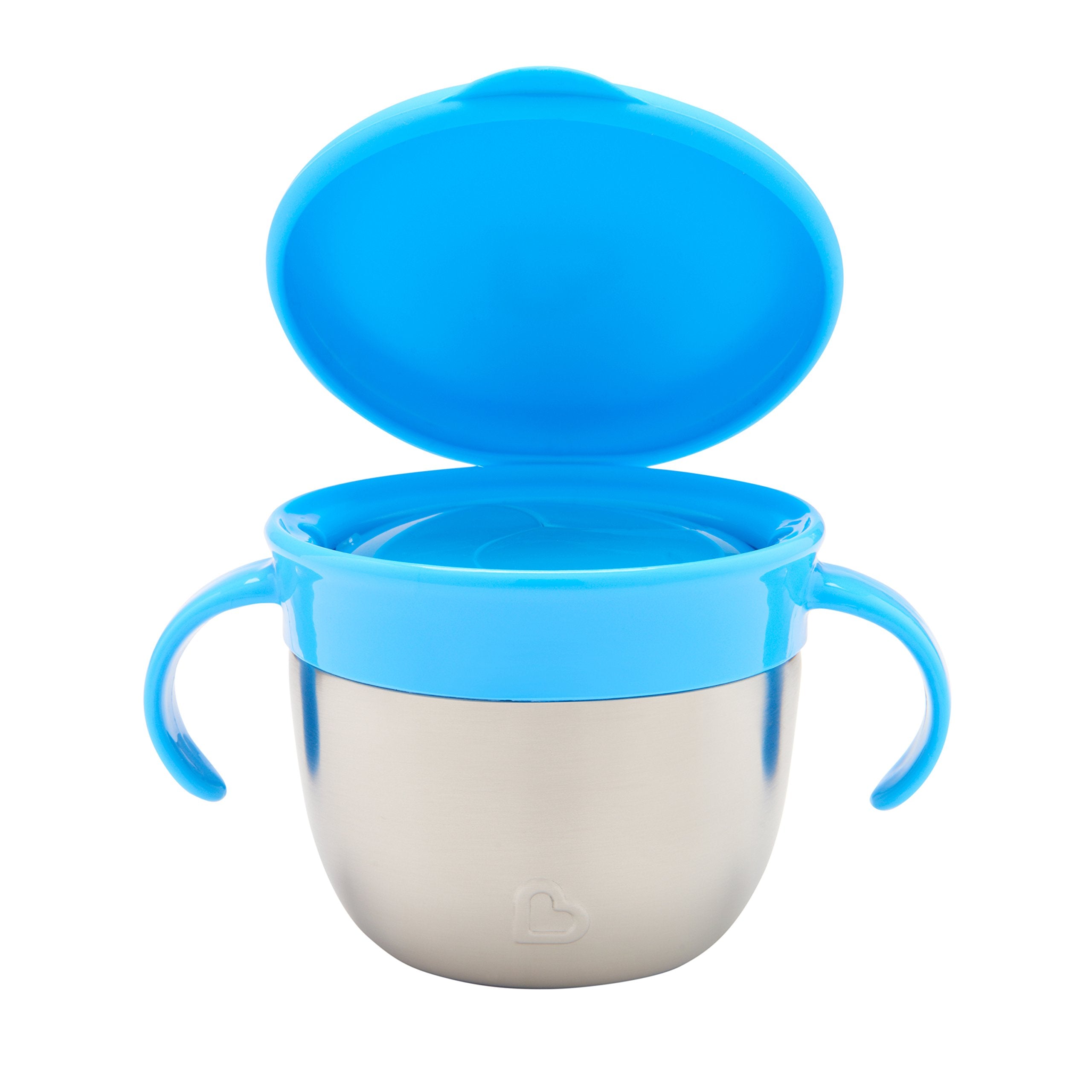 Snack+™ Stainless Steel Snack Catcher Cup with Lid, 9 Ounce, Blue, 1 Pack