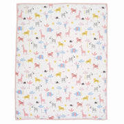 Snuggle Jungle Pastel Safari Cotton Jersey 5-Piece Crib Bedding Set