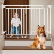 Gate for Stairs- No Bottom Bar, Adjustable Width 29.8” to