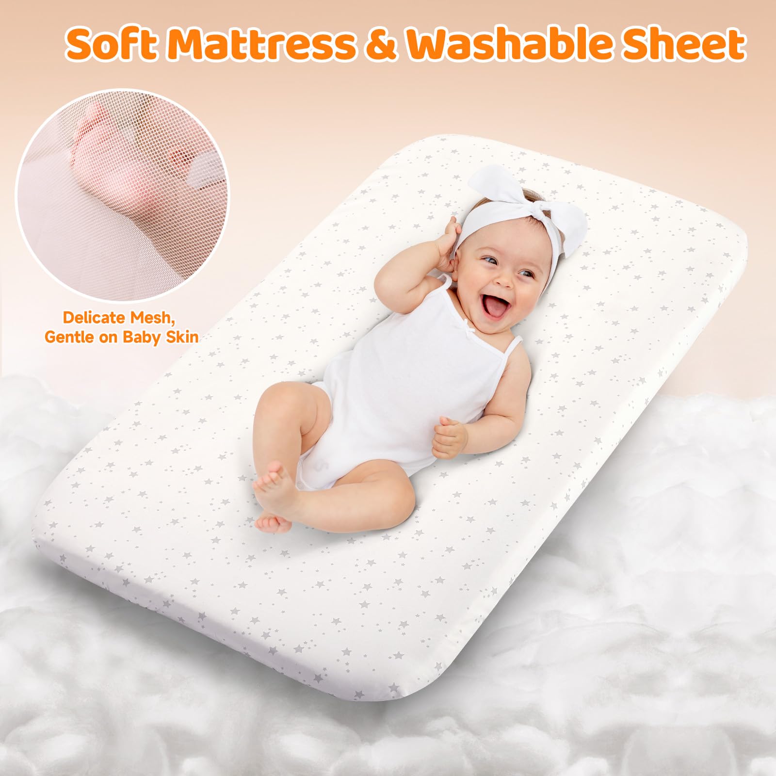 3-in-1 Baby Bassinet with Rocking Feature