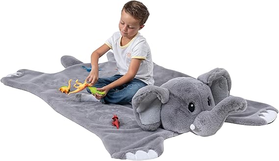 Animal Rug for Kids Room, Fluffy Nursery and Fur Kids Rugs for Playroom