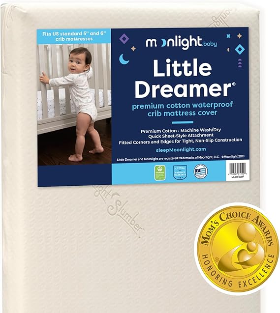 Slumber Little Dreamer Crib Mattress Cover, Ecru, Hypoallergenic
