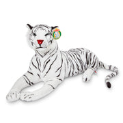 Giant Siberian White Tiger - Lifelike Stuffed Animal (Over 5 feet Long)