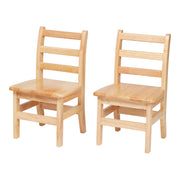Chairs, 12", Kids Furniture, Natural, 2-Pack