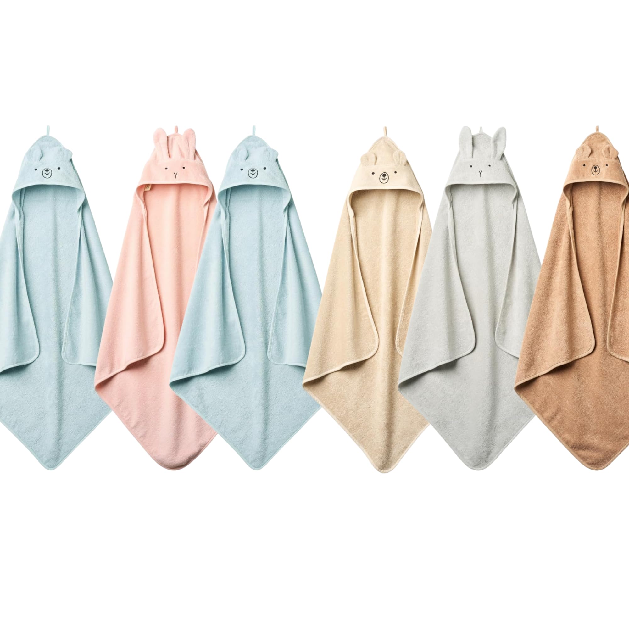 Cotton Baby Hooded Towel 32" x 32" Super-Soft & Absorbent Baby