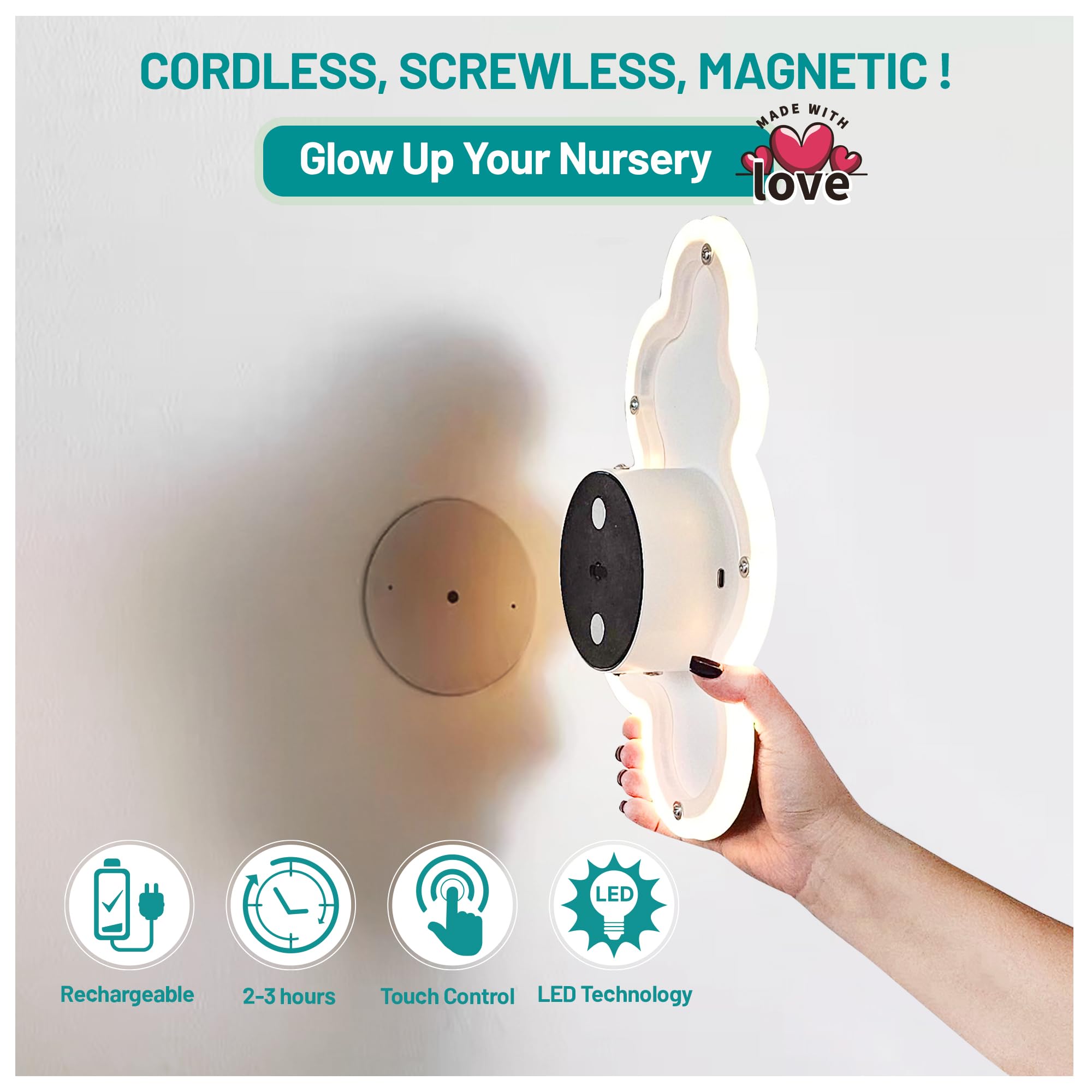 Cloud Night Light for Nursery with Remote Control