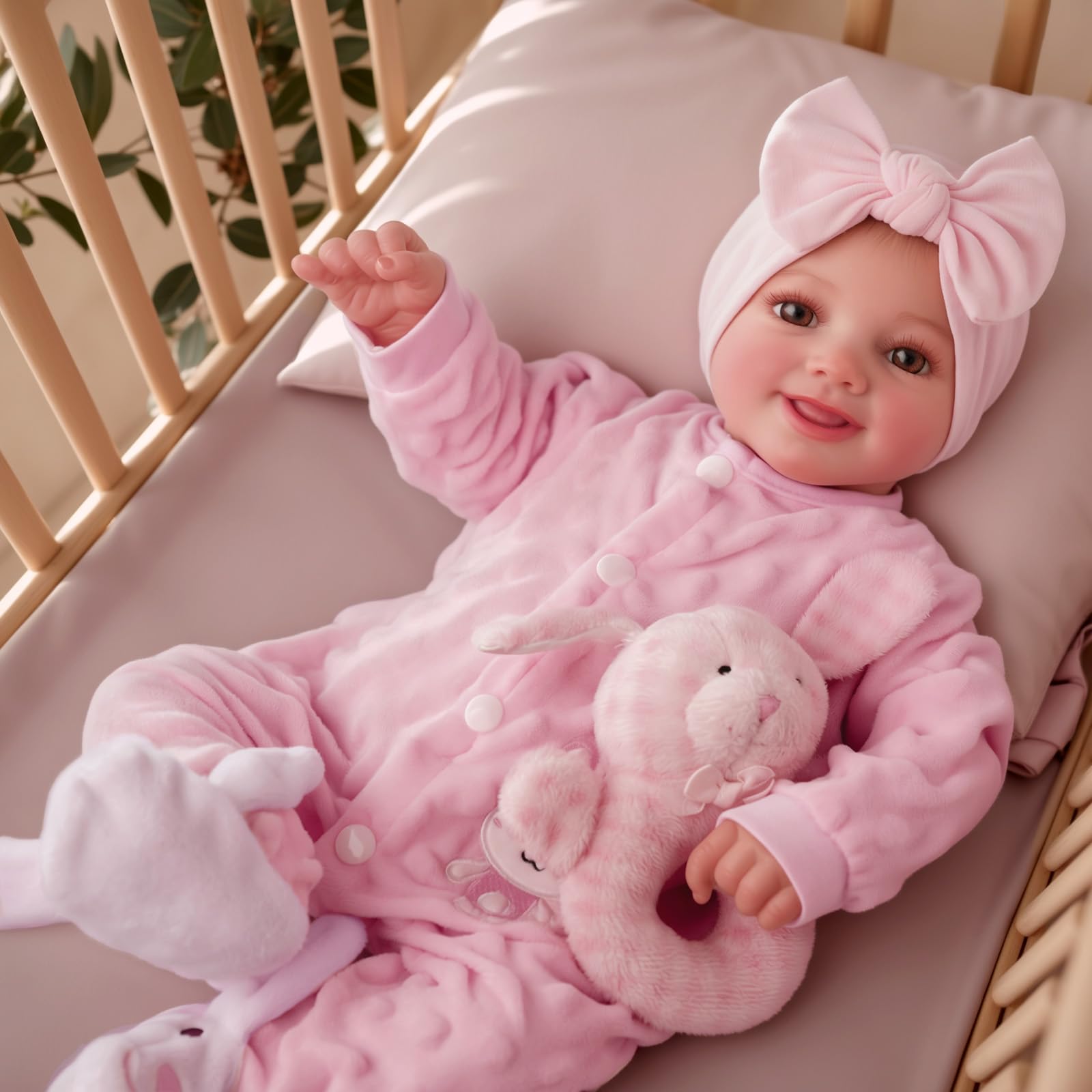 Reborn Baby Dolls Sunny - 17Inch Cute Soft Vinyl Realistic Baby Doll