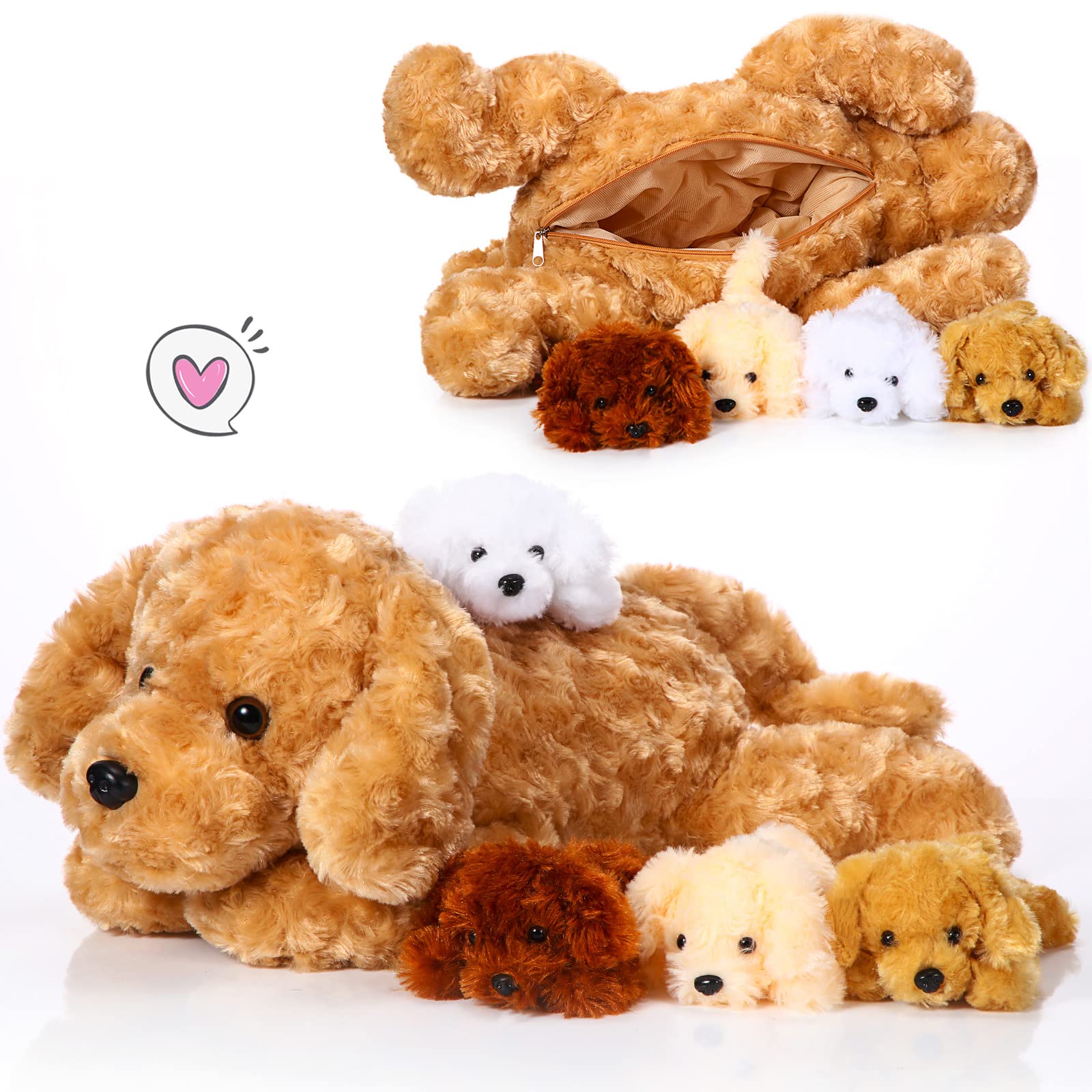 5 Pcs Dog Stuffed Animal Puppy Stuffed Animal