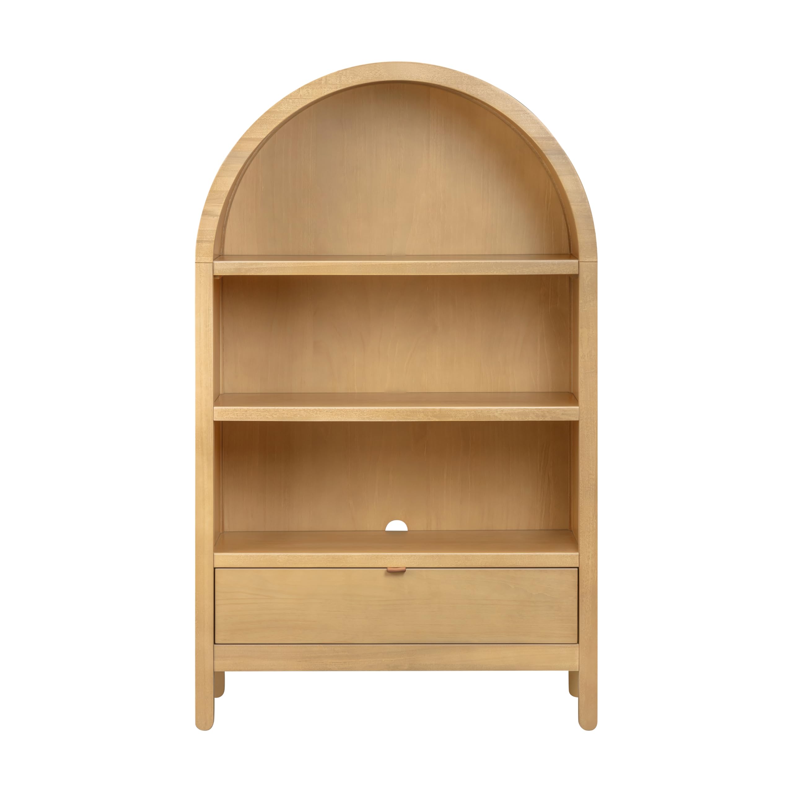 Bondi 3-Shelf Bookcase with Drawer - Honey Wood Finish