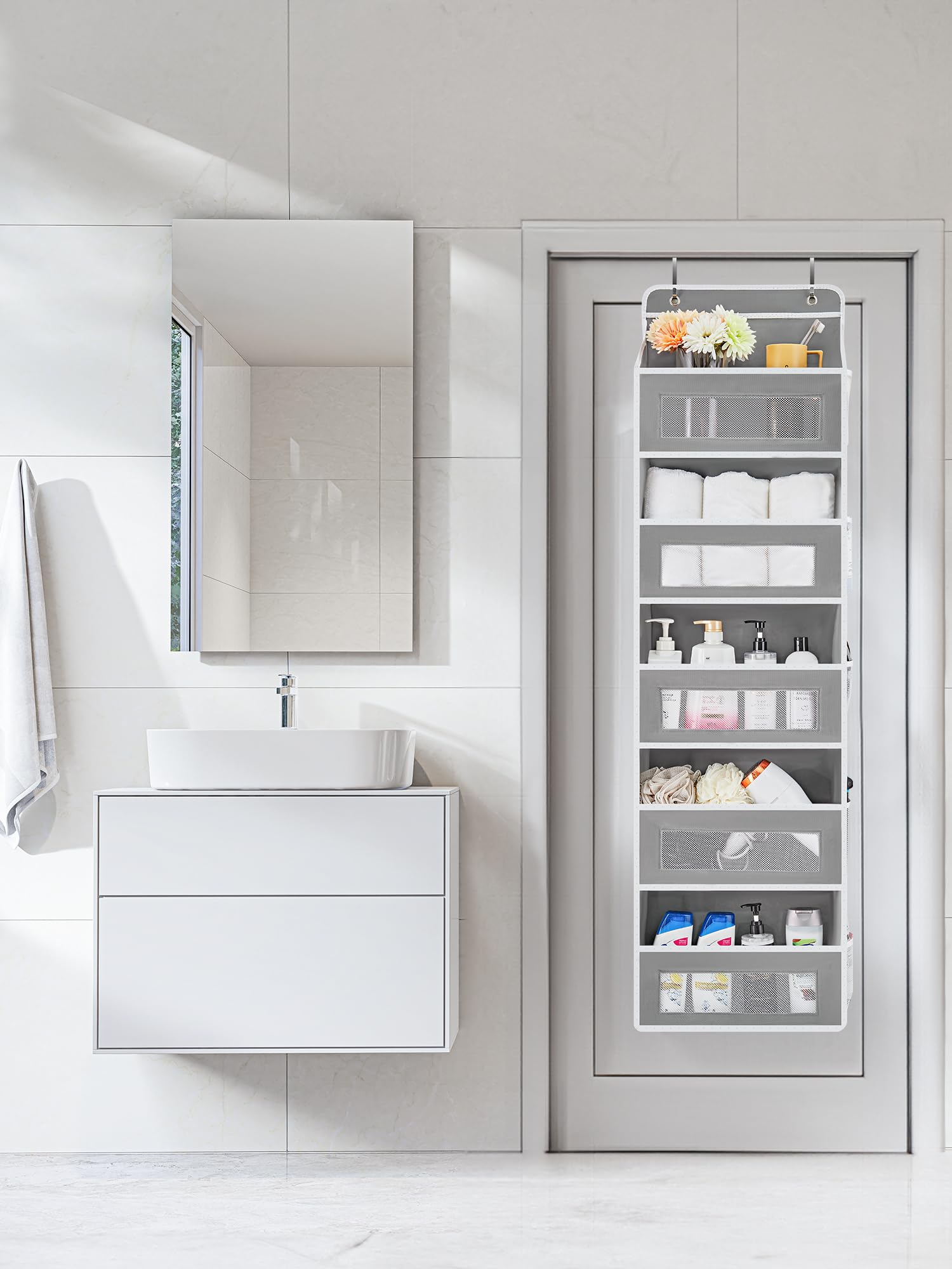 5-Shelf Over Door Organizer with Large Pockets