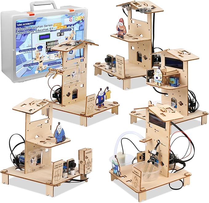 8-in-1 STEM Kit for Kids Ages 8-12 12-16, ESP32 Smart Home Science Projects School