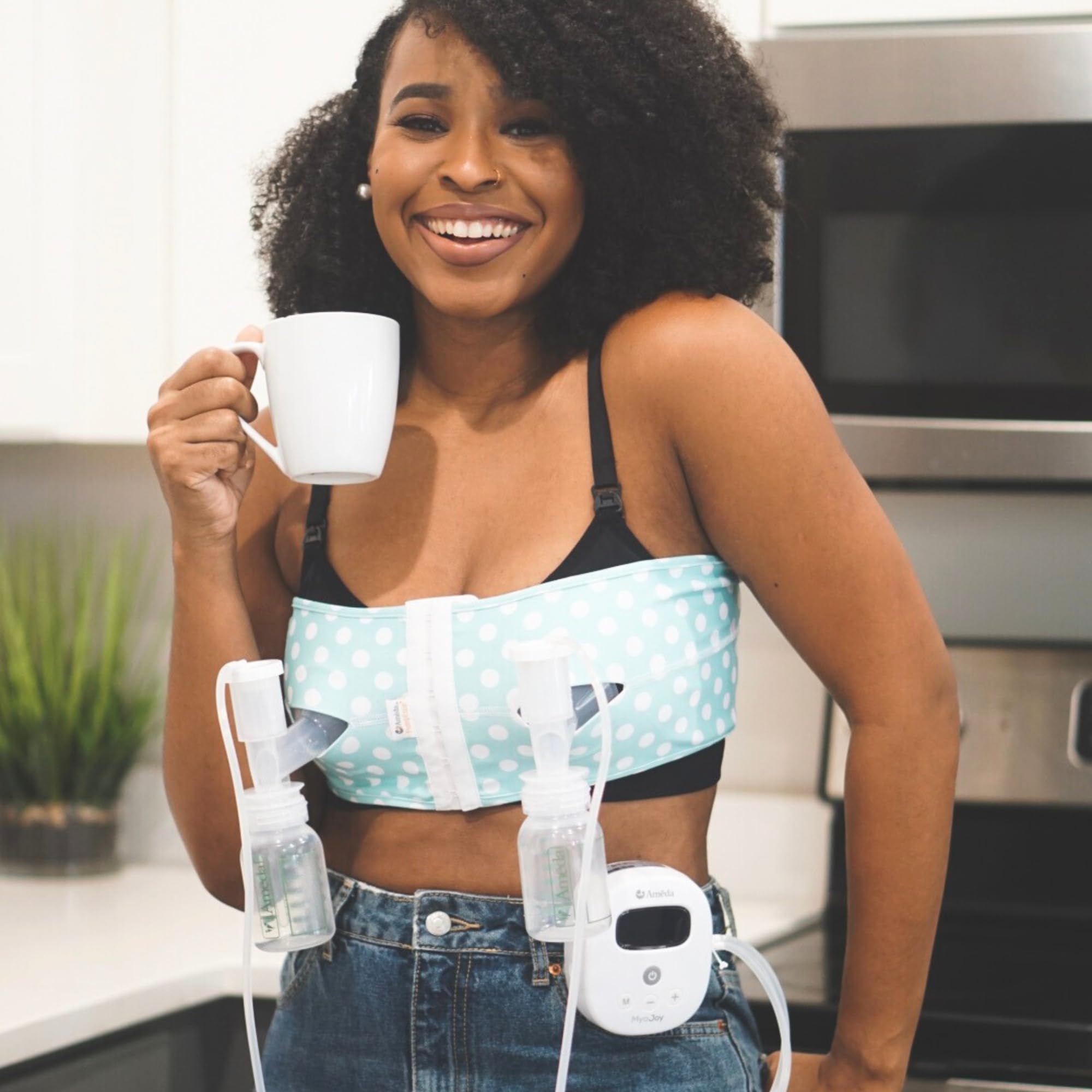 MYA Joy Double Electric Breast Pump & Accessories | Portable Breast Pump Hands Free