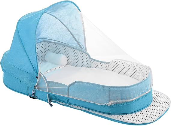 Baby Travel Bassinet Portable Bassinets, Foldable Carry Bag