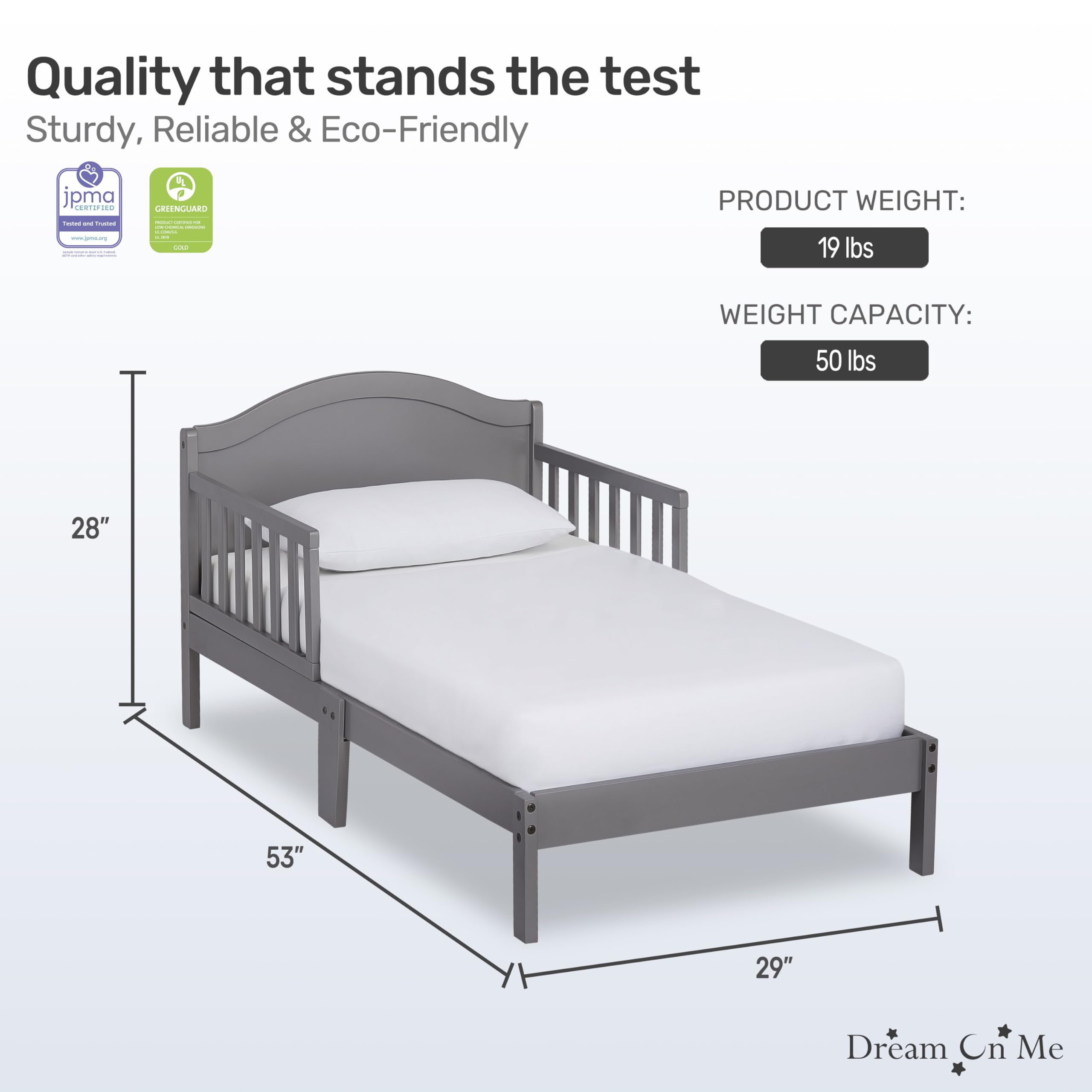Sydney Toddler Bed Steel Grey